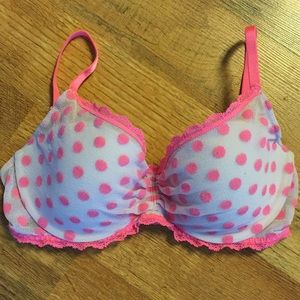 Victoria's Secret polkadot demi bra